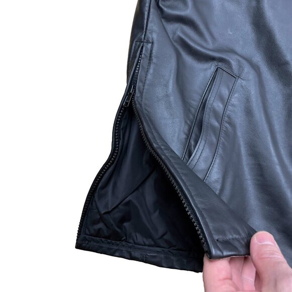 RUDSAK Luxuryβ Minimalist VTG Leather Bomber Jacket Quiet Luxury Contemporary 42 - Picture 2 of 15